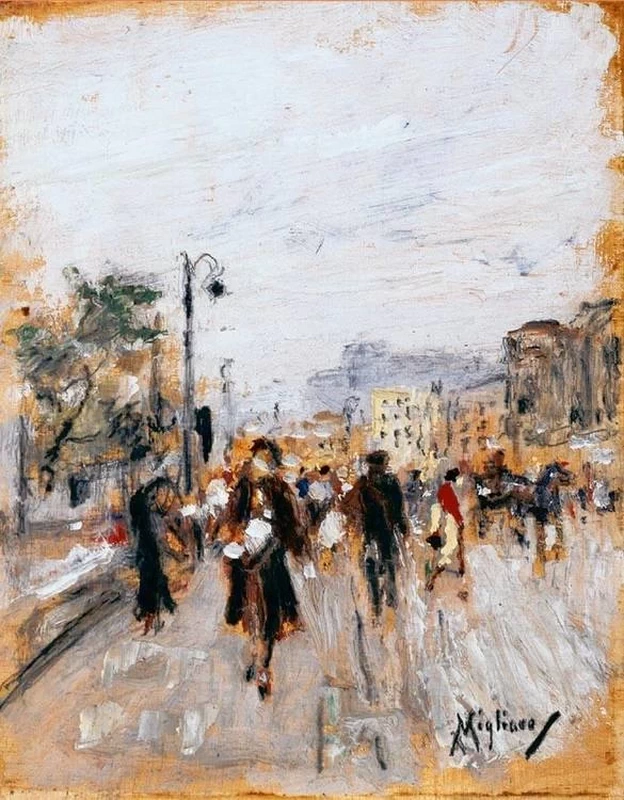 Viale affollato